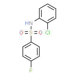 ChemSpider 2D Image | N-(2-Chlorophenyl)-4-fluorobenzenesulfonamide | C12H9ClFNO2S