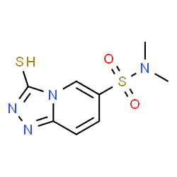 ChemSpider 2D Image | N,N-Dimethyl-3-thioxo-2,3-dihydro[1,2,4]triazolo[4,3-a]pyridine-6-sulfonamide | C8H10N4O2S2