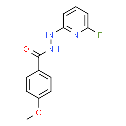 ChemSpider 2D Image | N'-(6-Fluoro-2-pyridinyl)-4-methoxybenzohydrazide | C13H12FN3O2