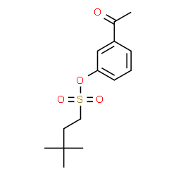 ChemSpider 2D Image | 3-Acetylphenyl 3,3-dimethyl-1-butanesulfonate | C14H20O4S