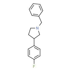 ChemSpider 2D Image | 1-Benzyl-3-(4-fluorophenyl)pyrrolidine | C17H18FN
