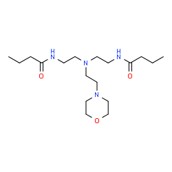 ChemSpider 2D Image | N,N'-({[2-(4-Morpholinyl)ethyl]imino}di-2,1-ethanediyl)dibutanamide | C18H36N4O3