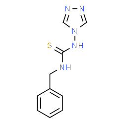 ChemSpider 2D Image | 1-Benzyl-3-(4H-1,2,4-triazol-4-yl)thiourea | C10H11N5S