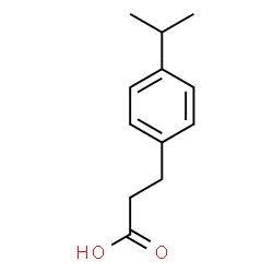 ChemSpider 2D Image | 3-(4-Isopropylphenyl)propanoic acid | C12H16O2