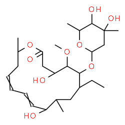 ChemSpider 2D Image | 6-[(4,5-Dihydroxy-4,6-dimethyltetrahydro-2H-pyran-2-yl)oxy]-7-ethyl-4,10-dihydroxy-5-methoxy-9,16-dimethyloxacyclohexadeca-11,13-dien-2-one | C27H46O9