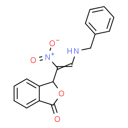ChemSpider 2D Image | 3-[2-(Benzylamino)-1-nitrovinyl]-2-benzofuran-1(3H)-one | C17H14N2O4
