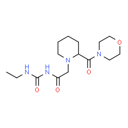 ChemSpider 2D Image | N-(Ethylcarbamoyl)-2-[2-(4-morpholinylcarbonyl)-1-piperidinyl]acetamide | C15H26N4O4