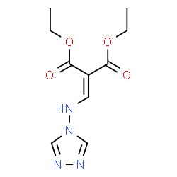 ChemSpider 2D Image | Diethyl [(4H-1,2,4-triazol-4-ylamino)methylene]malonate | C10H14N4O4