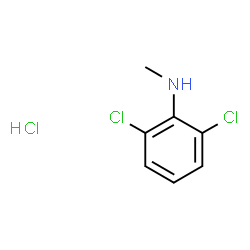 ChemSpider 2D Image | 2,6-dichloro-N-methylaniline hydrochloride | C7H8Cl3N