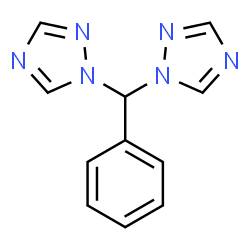 ChemSpider 2D Image | 1,1'-(Phenylmethylene)bis(1H-1,2,4-triazole) | C11H10N6