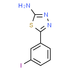ChemSpider 2D Image | 5-(3-Iodophenyl)-1,3,4-thiadiazol-2-amine | C8H6IN3S