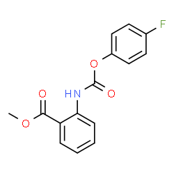 ChemSpider 2D Image | Methyl 2-{[(4-fluorophenoxy)carbonyl]amino}benzoate | C15H12FNO4