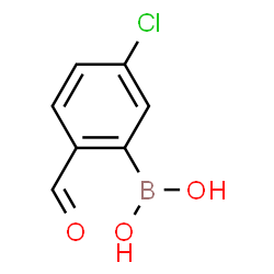 ChemSpider 2D Image | 5-Chloro-2-formylphenylboronicacid | C7H6BClO3