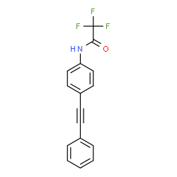 ChemSpider 2D Image | 2,2,2-Trifluoro-N-[4-(phenylethynyl)phenyl]acetamide | C16H10F3NO