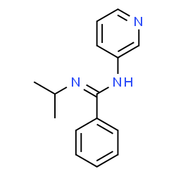ChemSpider 2D Image | N'-Isopropyl-N-(3-pyridinyl)benzenecarboximidamide | C15H17N3