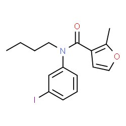 ChemSpider 2D Image | N-Butyl-N-(3-iodophenyl)-2-methyl-3-furamide | C16H18INO2