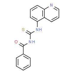 ChemSpider 2D Image | N-(5-Quinolinylcarbamothioyl)benzamide | C17H13N3OS