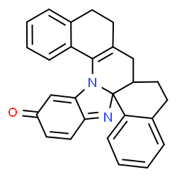ChemSpider 2D Image | 10,11,11a,12,13,14-Hexahydro-2H-benzimidazo[2,1-e]dibenzo[c,h]acridin-2-one | C27H22N2O