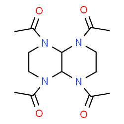 ChemSpider 2D Image | 1-{4,5,8-triacetyl-hexahydro-[1,4]diazino[2,3-b]pyrazin-1-yl}ethanone | C14H22N4O4