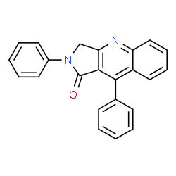 ChemSpider 2D Image | 2,9-Diphenyl-2,3-dihydro-1H-pyrrolo[3,4-b]quinolin-1-one | C23H16N2O