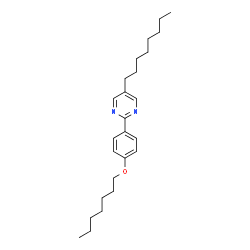 ChemSpider 2D Image | 2-[4-(Heptyloxy)phenyl]-5-octylpyrimidine | C25H38N2O