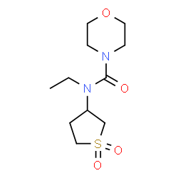 ChemSpider 2D Image | N-(1,1-Dioxidotetrahydro-3-thiophenyl)-N-ethyl-4-morpholinecarboxamide | C11H20N2O4S