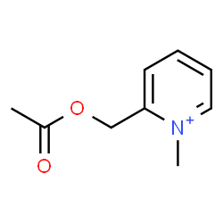 ChemSpider 2D Image | 2-(Acetoxymethyl)-1-methylpyridinium | C9H12NO2