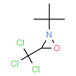 ChemSpider 2D Image | 2-(2-Methyl-2-propanyl)-3-(trichloromethyl)oxaziridine | C6H10Cl3NO