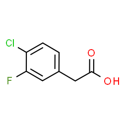 ChemSpider 2D Image | 4-Chloro-3-fluorophenylacetic acid | C8H6ClFO2