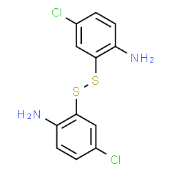 ChemSpider 2D Image | 2,2'-Disulfanediylbis(4-chloroaniline) | C12H10Cl2N2S2