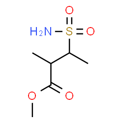 ChemSpider 2D Image | Methyl 2-methyl-3-sulfamoylbutanoate | C6H13NO4S