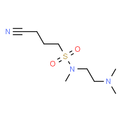 ChemSpider 2D Image | 3-Cyano-N-[2-(dimethylamino)ethyl]-N-methyl-1-propanesulfonamide | C9H19N3O2S
