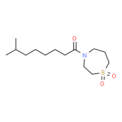 ChemSpider 2D Image | 1-(1,1-Dioxido-1,4-thiazepan-4-yl)-7-methyl-1-octanone | C14H27NO3S