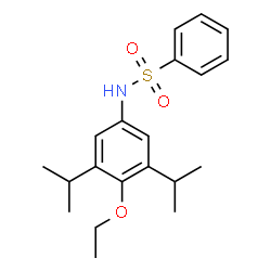 ChemSpider 2D Image | N-(4-Ethoxy-3,5-diisopropylphenyl)benzenesulfonamide | C20H27NO3S
