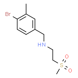 ChemSpider 2D Image | N-(4-Bromo-3-methylbenzyl)-2-(methylsulfonyl)ethanamine | C11H16BrNO2S