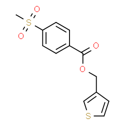 ChemSpider 2D Image | 3-Thienylmethyl 4-(methylsulfonyl)benzoate | C13H12O4S2