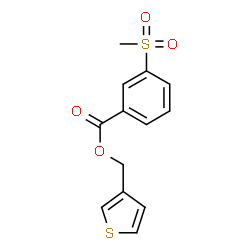 ChemSpider 2D Image | 3-Thienylmethyl 3-(methylsulfonyl)benzoate | C13H12O4S2