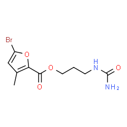ChemSpider 2D Image | 3-(Carbamoylamino)propyl 5-bromo-3-methyl-2-furoate | C10H13BrN2O4