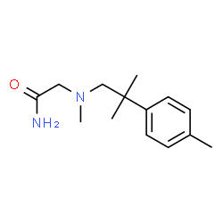 ChemSpider 2D Image | N~2~-Methyl-N~2~-[2-methyl-2-(4-methylphenyl)propyl]glycinamide | C14H22N2O