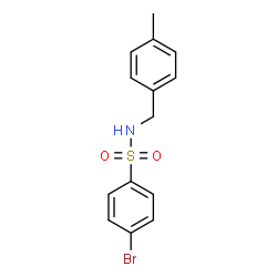 ChemSpider 2D Image | 4-Bromo-N-(4-methylbenzyl)benzenesulfonamide | C14H14BrNO2S