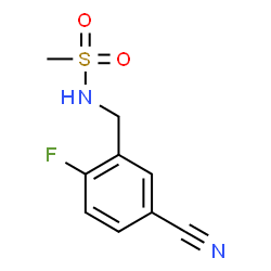 ChemSpider 2D Image | N-(5-Cyano-2-fluorobenzyl)methanesulfonamide | C9H9FN2O2S