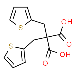 ChemSpider 2D Image | Bis(2-thienylmethyl)malonic acid | C13H12O4S2