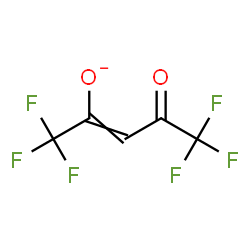 ChemSpider 2D Image | 1,1,1,5,5,5-Hexafluoro-4-oxo-2-penten-2-olate | C5HF6O2