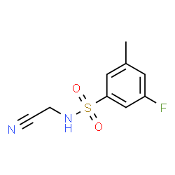 ChemSpider 2D Image | N-(Cyanomethyl)-3-fluoro-5-methylbenzenesulfonamide | C9H9FN2O2S