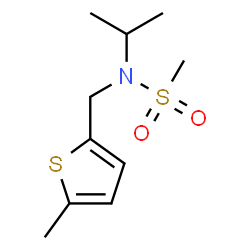 ChemSpider 2D Image | N-Isopropyl-N-[(5-methyl-2-thienyl)methyl]methanesulfonamide | C10H17NO2S2