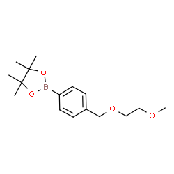 ChemSpider 2D Image | 2-{4-[(2-Methoxyethoxy)methyl]phenyl}-4,4,5,5-tetramethyl-1,3,2-dioxaborolane | C16H25BO4