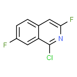 ChemSpider 2D Image | 1-Chloro-3,7-difluoroisoquinoline | C9H4ClF2N
