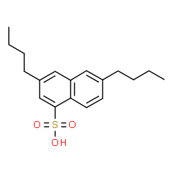 ChemSpider 2D Image | 3,6-Dibutyl-1-naphthalenesulfonic acid | C18H24O3S