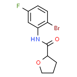 ChemSpider 2D Image | N-(2-Bromo-5-fluorophenyl)tetrahydro-2-furancarboxamide | C11H11BrFNO2