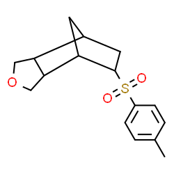 ChemSpider 2D Image | 8-[(4-Methylphenyl)sulfonyl]-4-oxatricyclo[5.2.1.0~2,6~]decane | C16H20O3S